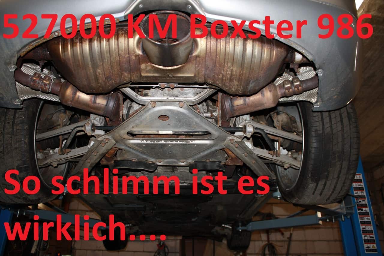 Porsche Boxster 527000 KM jetzt schauen wir drunter
