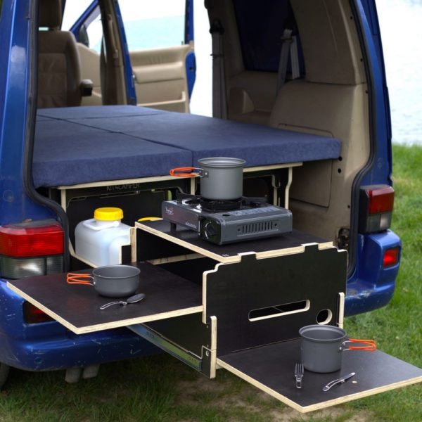 Kit4Camper CamperVan Sport Uni Campingbox Heckbett Camperumbau