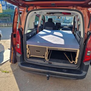 Kit4Camper Opel Combo Life L1 2018- Campingbox Camperumbau Heckbett